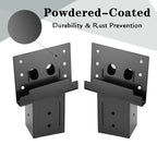 Mofeez Outdoor 4x4 Compound Angle Brackets for Deer Stand Hunting Blinds Shooting Shack (Set of 4)
