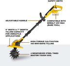 Cordless Tiller Cultivator for DeWalt 20V MAX (Bare Tool)