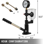 Vevor 400Bar 6000PSI Diesel Fuel Injector Tester Diesel Injector Nozzle Tester with Dual Scale Gauge to Adjust Injector Nozzle Pressure and Testing