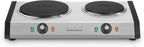 Cuisinart Double Burner Hot Plate, 1800W, Stainless Steel/Black