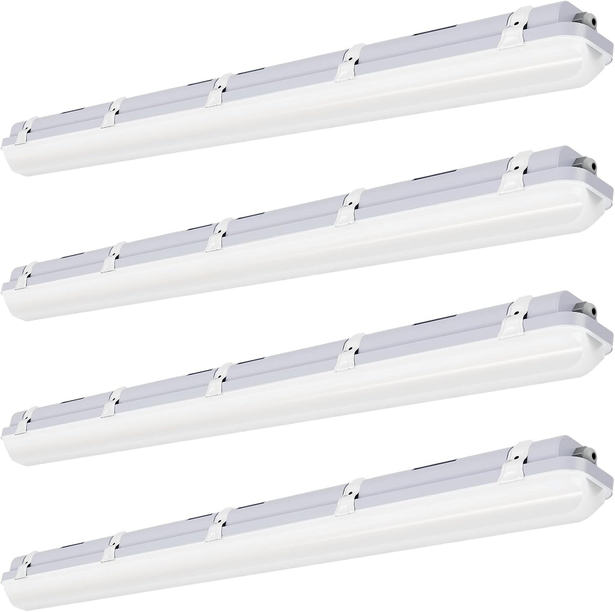 JTT 4FT LED Vapor Tight Light Fixture 60W/50W/40W Options 0-10V - 4Pack