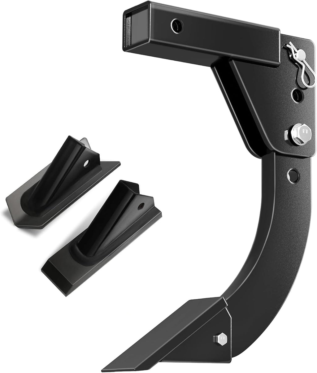 Hitch Mounted Trencher Fits 3 Point Hitch, Heavy Duty Subsoiler, Hitch Lawn Ripper for ATV/UTV Tractor, Updated Adjustable 16" Trenching Shank Plow