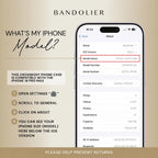 Bandolier Hailey Chrome Leather Crossbody Compatible With iPhone 18 Pro Max