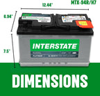 Interstate Batteries Car Battery 12V 80Ah 850CCA Group H7, 94R AGM