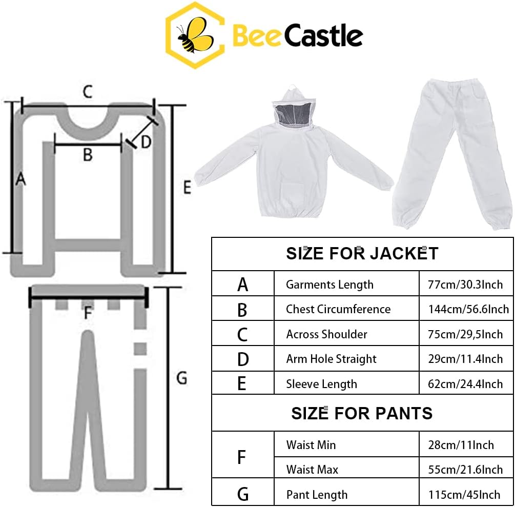 BeeCastle 10-Frame Bee Hives and Supplies Starter Kit,Beehive Kit Dipped in Beeswax,Bee Keeping Supplies-All Beginners Kit Includes Beekeeping