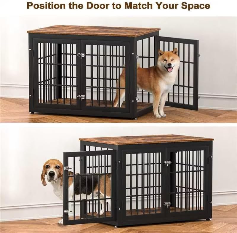 38" Heavy Duty Dog Crate Furniture for Large and Medium Dogs