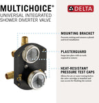Delta MultiChoice Universal Integrated Diverter Rough with Stops
