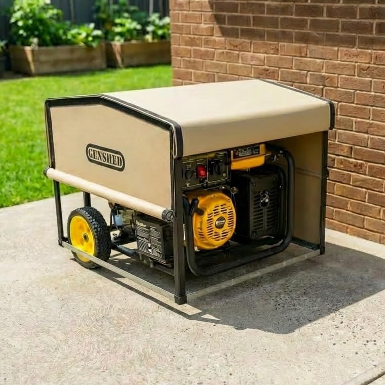 Generator Shed For Storing & Running Generator Outdoor - Combining Generator Covers While Running & Generator Covers for Outside Storage into one