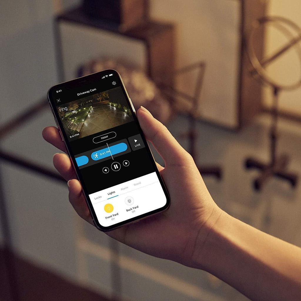 Ring Transformer — Low-voltage transformer that connects non-Ring smart lights to Ring app, works with Sidewalk, Black