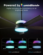 Govee Ceiling Fans with Lights and Remote, RGBIC Smart 52'' flush mount