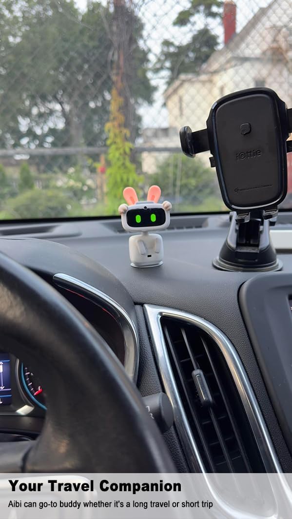 EMOPET Aibi Pocket Pet - Wearable Robot | ChatGPT Powered AI Companion with Voice Commands, Emotional Interaction, Singing & Dancing | Magnetically