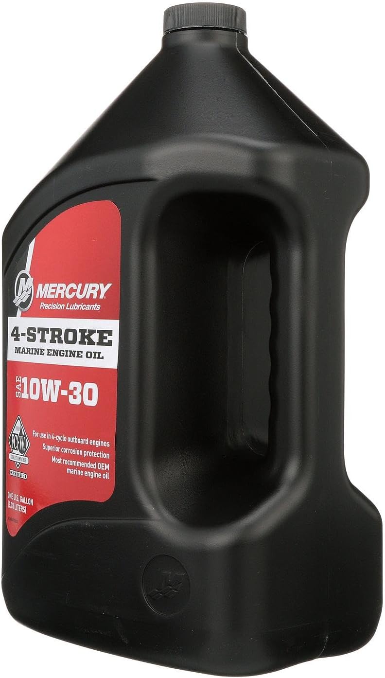 Mercury 10W-30 4-Stroke Mineral Marine Engine Oil, 1 Gallon - 8M0078626