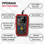 Power Probe Parasitic Draw Monitor with OBDII Connection (PPDRAW)