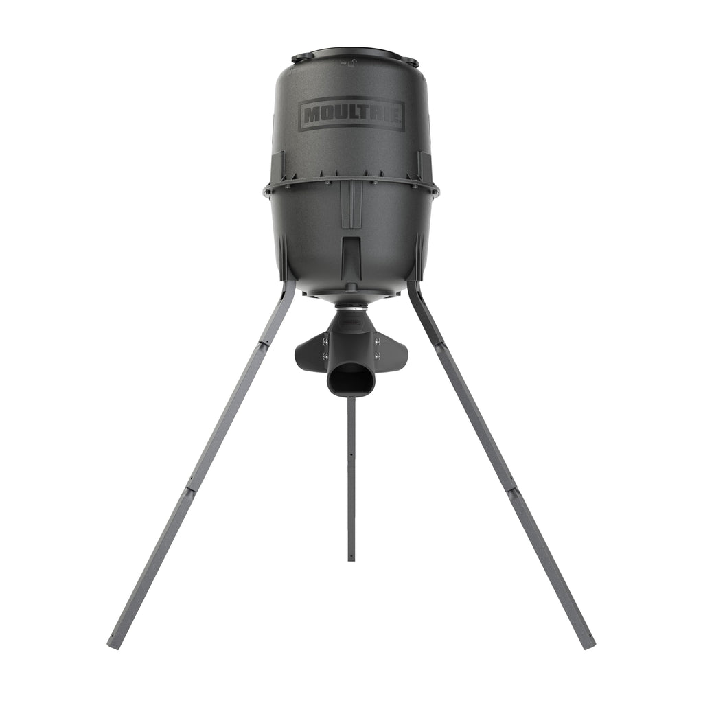 Moultrie Gravity Deer Feeder - Tripod Game Feeder - Easy Conversion Adapter - Protein Pellet Ready - Rugged No-Power Setup for Deer Management