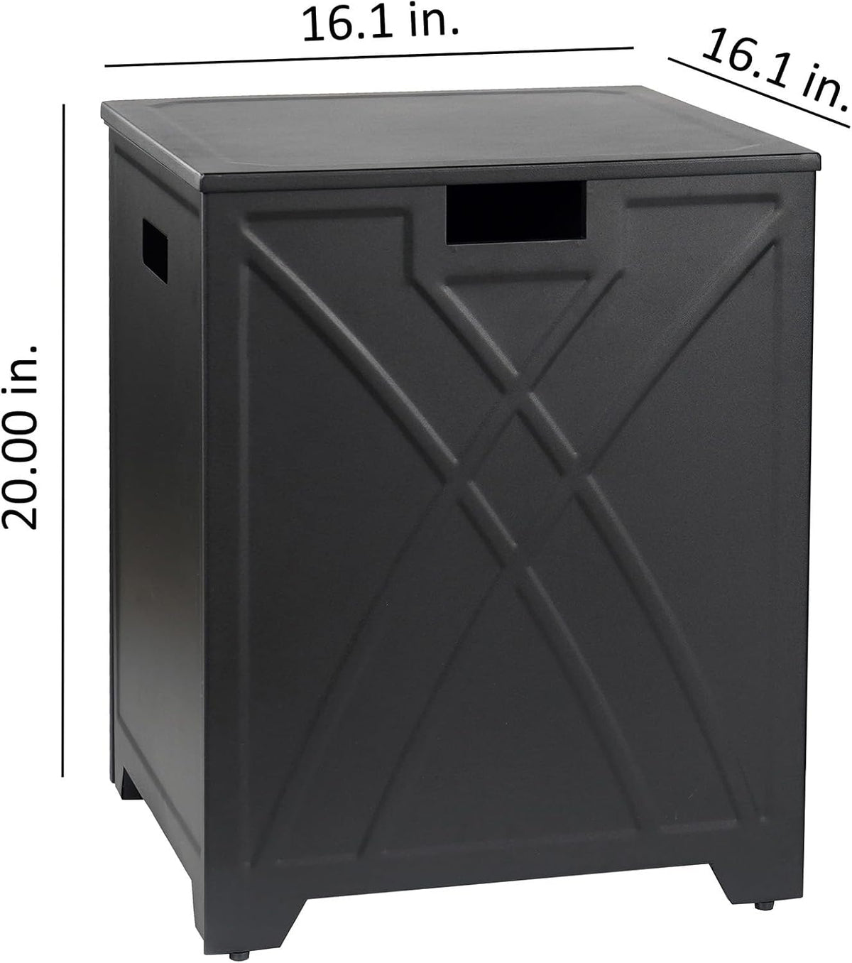 BAIDE HOME Propane Tank Cover, Propane Tank Storage Hideaway Table for Gas Fire Pits, Gas Tank Holder Storage Side Table for 20 lb Propane Tanks