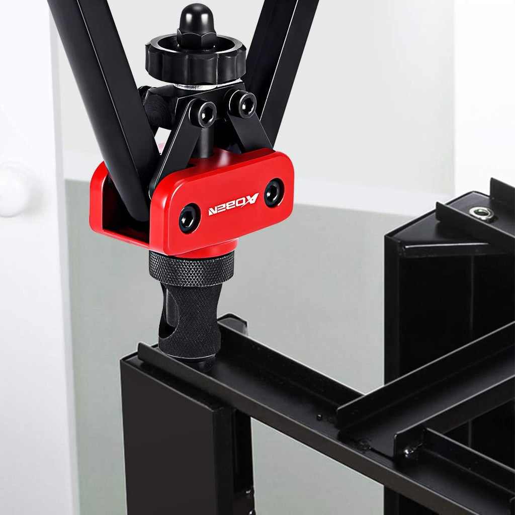 AOBEN 14" Rivet Nut Tool, Professional Hand Rivet Nut Setter Kit Labor-Saving and Compact Design Including 6 Interchangeable Mandrels 90pcs Rivnuts