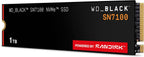 WD_Black SN7100 1TB NVMe SSD - Gen4 PCIe, M.2 2280, Up to 7,250 MB/s Read Speed, Up to 6,900 MB/s Write Speed, Next Gen TLC 3D NAND, for Laptops