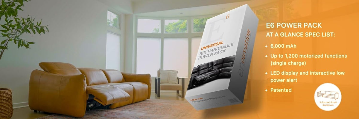 Enouvation E6 Cordless High-Capacity Power Pack, 6000mAh
