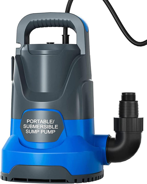 1.6HP Submersible Water Draining Sump Pump, 7500GPH High Flow