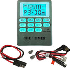 THE Timer Wildlife Feeder Controller for Deer, Turkey, Hog and Game Feeders, 6V or 12V Digital Feeder Timer with Backlit LCD, Easy Program Setup