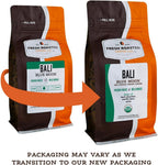 Fresh Roasted Coffee, Organic Bali Blue Moon Whole Bean Coffee, Medium Roast, USDA Organic, Kosher, 5 lb (80 oz)