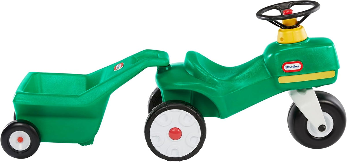 Little Tikes Tractor & Cart, Foot-to-Floor Ride-On, for Boys and Girls Ages 1-5 Years