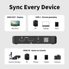 AVerMedia GC311G2 USB-C Game Capture Card, 1080p60, 4K60 HDR Pass-Through