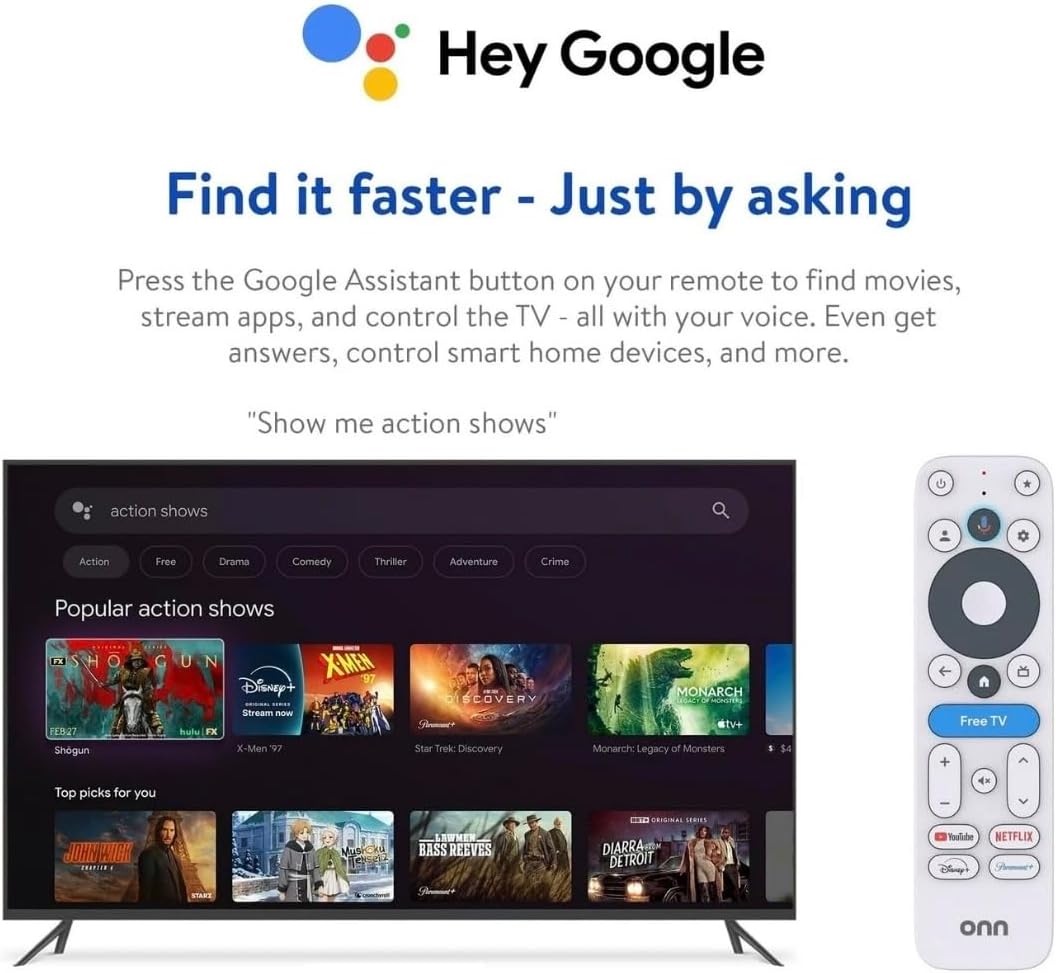 IT'S BRAZILIAN onn 4K Pro Streaming Device, Google TV with Gemini* - Ultra-Fast Streaming, Stunning 4K UHD, 32GB Storage, 3GB RAM, Dolby Vision &
