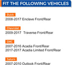 Pair 513277 Wheel Bearing and Hub Assembly Front/Rear Compatible with 08-17 Buick Enclave, 09-17 Chevy Traverse, 07-16 GMC Acadia, 07-10 Saturn