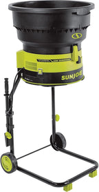 Sun Joe SDJ617E Bladeless Electric Leaf Mulcher + Shredder, 15 Amp, 8,000 RPM, Mulches Up to 55 Gallons of Leaves Per Minute