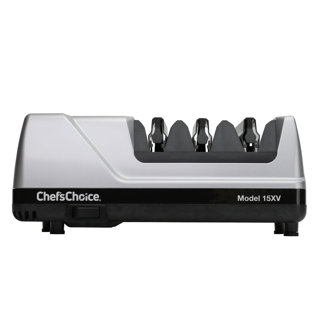 Chef’sChoice 15XV EdgeSelect Professional Electric Knife Sharpener with 100-Percent Diamond Abrasives and Precision Angle Guides for Straight Edge