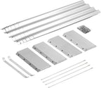 Land Guard 3 Pack 8×4×1ft Galvanized Metal Raised Garden Bed, Metal Planter Kit Box Outdoor for Deep-Rooted Vegetables, Flowers, Green and Herbs