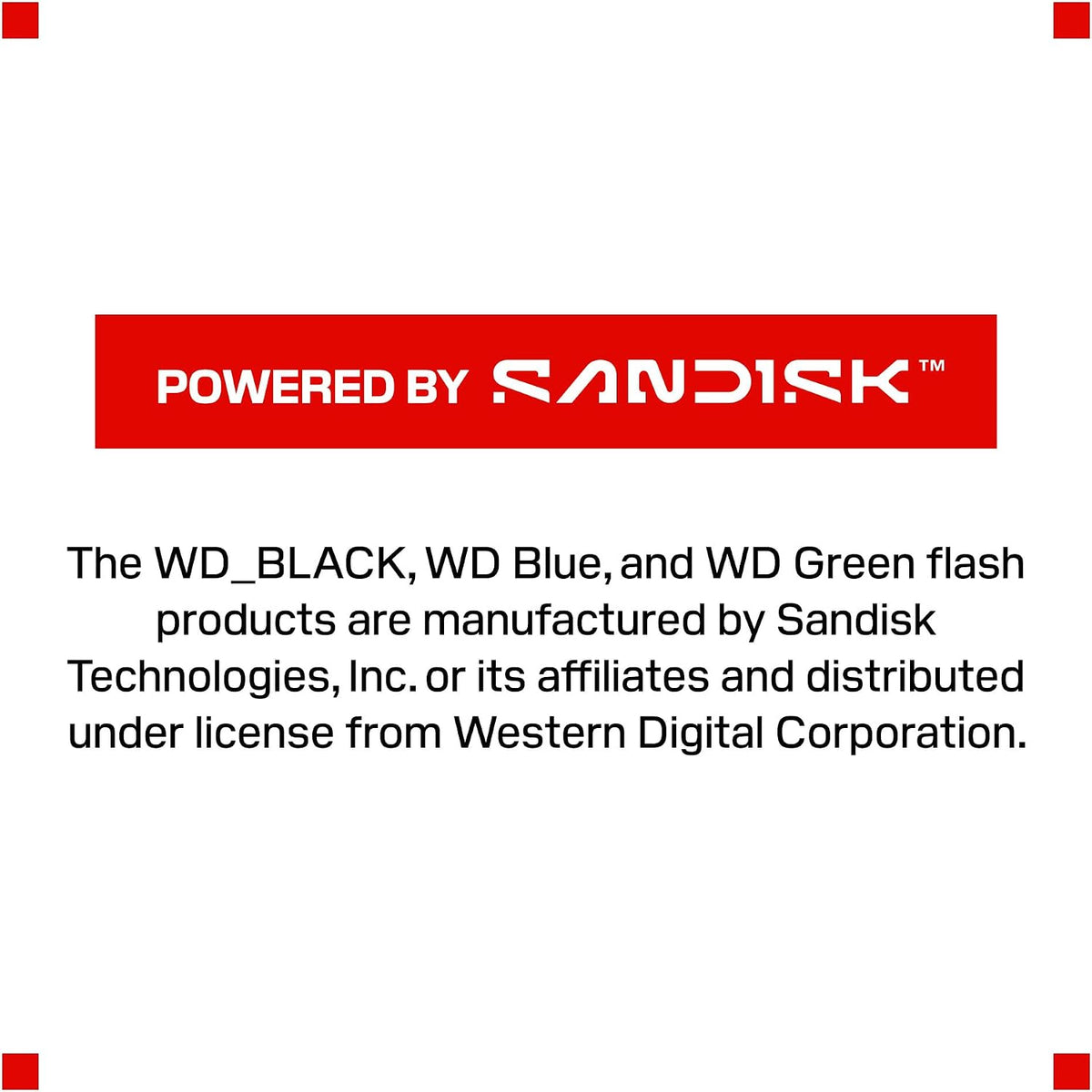 WD_Black SN7100 1TB NVMe SSD - Gen4 PCIe, M.2 2280, Up to 7,250 MB/s Read Speed, Up to 6,900 MB/s Write Speed, Next Gen TLC 3D NAND, for Laptops