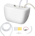 Mini Split Condensate Pump, 100-240V White AC Hvac Silent Condensate Pump, ＜19dB(A), 50/60Hz, External Wall Mount, Self Priming Device, Used for