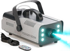 1200W Fog Machine, Halloween Smoke Machine with 14 Colors Lights & Wireless Remote Control, 6000CFM Haze Machine for Wedding, Party, Stage, Indoor