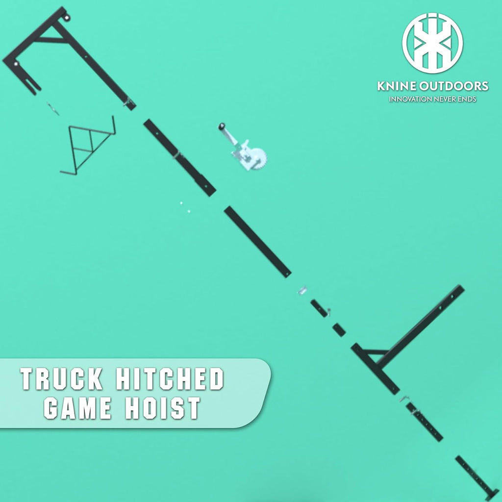 Deer Hoist for Truck Hitch, 600lbs Capacity Deer Hanger with Winch Gambrel