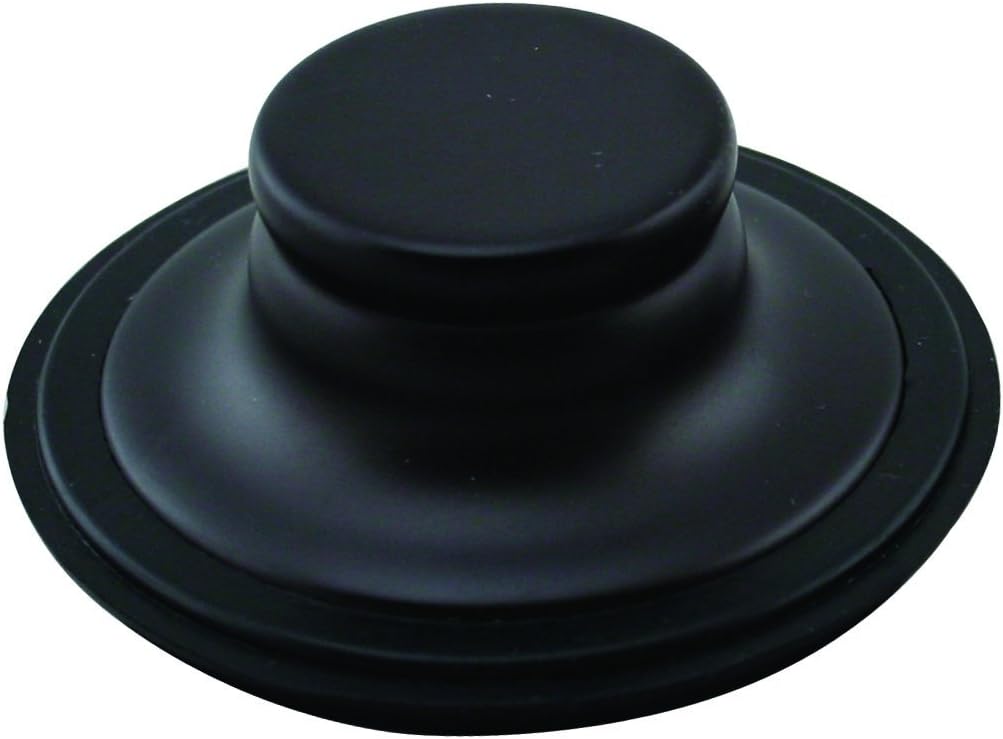 Westbrass A2165-12 4-1/4" OD Post Style Large Kitchen Basket Strainer with Waste Disposal Flange and Stopper Drain Set, Oil Rubbed Bronze