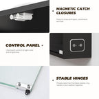 Wall Display Case with Glass Doors, Sports Card Display Case