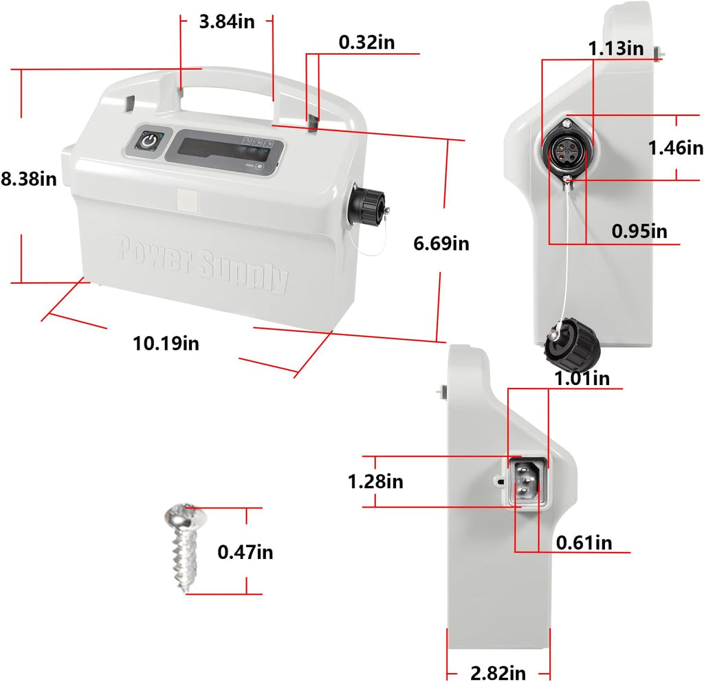 For Dolphin Pool Cleaner Power Supply 180W Replacement for 9995672-US-ASSY –Works with Nautilus CC Plus, DX3, Neptune, Quest – Includes Power Cord