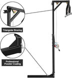 2" Hitch Mounted Deer Hanger, 600LBS Capacity, with 2 Size Gambrels and Winch, Hunting Game Hoist Truck Hitch 360 Degrees Swivel Mounted