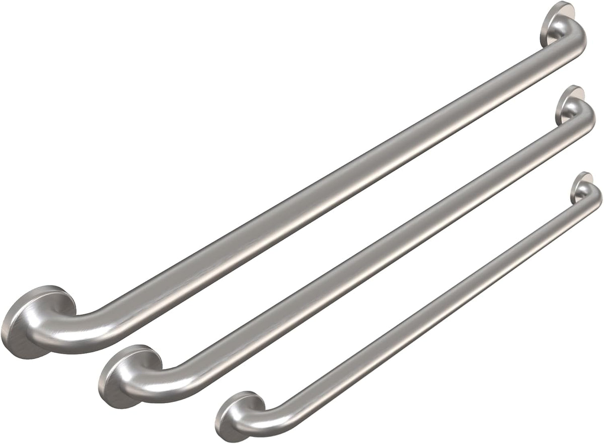 Prestige Commercial Grab Bar Bundle 3-Pack 1.5in Dia 18/36/42in ADA