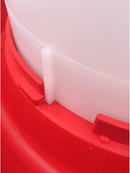 Farm Innovators Thermostatically Controlled Heated 3 Gallon Plastic Outdoor Year Round Hanging Water Fountain for Poultry Watering, Red