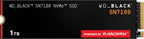 WD_Black SN7100 1TB NVMe SSD - Gen4 PCIe, M.2 2280, Up to 7,250 MB/s Read Speed, Up to 6,900 MB/s Write Speed, Next Gen TLC 3D NAND, for Laptops