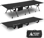 ONETIGRIS SUPRANUBIS Camping Cot, High/Low Options, Sturdy Support 330lbs