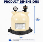 Pool Filter Lid Kit Compatible with Pentair Clean & Clear CC75, CC150 CC200