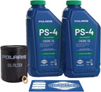 Polaris PS4 Oil Change Kit for Specific RANGER, RZR, SPORTSMAN, ACE 570 Models With 4 Stroke Engine, Includes 2 Quarts of PS-4 5W-50 Full Synthetic