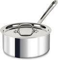 All-Clad D3® Stainless Steel 3 Qt Saucepan with Lid, Made in the USA