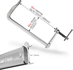 Heavy-Duty 12-Inch F-Clamps, 4-Pack, 1320 Lbs Forged Alloy Steel