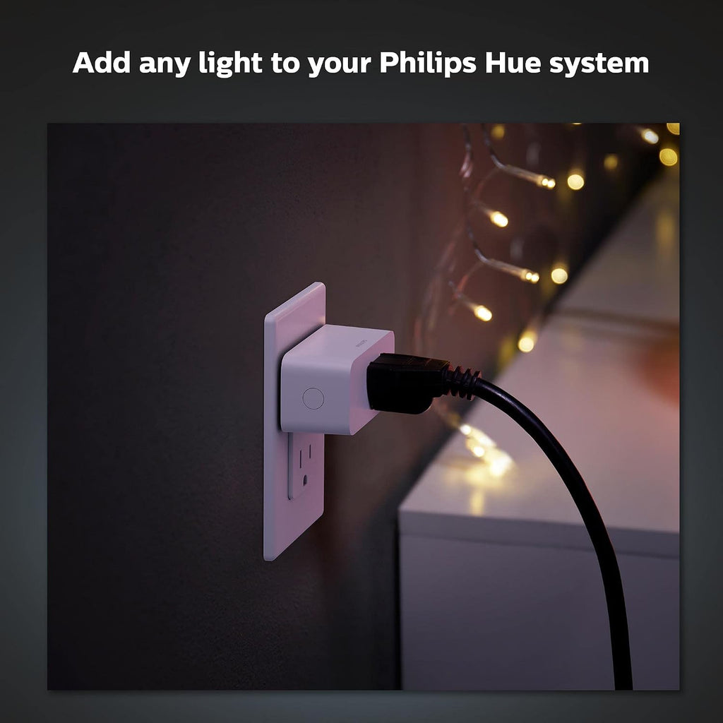 Philips Hue Smart Plug, White - 2 Pack - Turns Any Light Into a Smart Light - Control with Hue App - Compatible with Alexa, Google Assistant, and