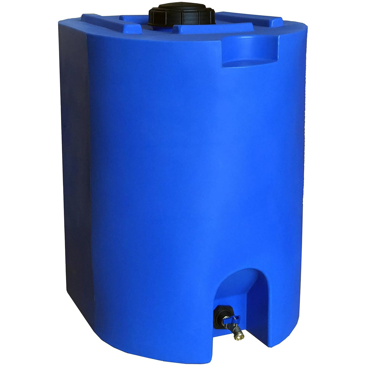 WaterPrepared 55 Gallon Unique Stackable Utility Water Tank, Blue